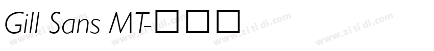 Gill Sans MT字体转换